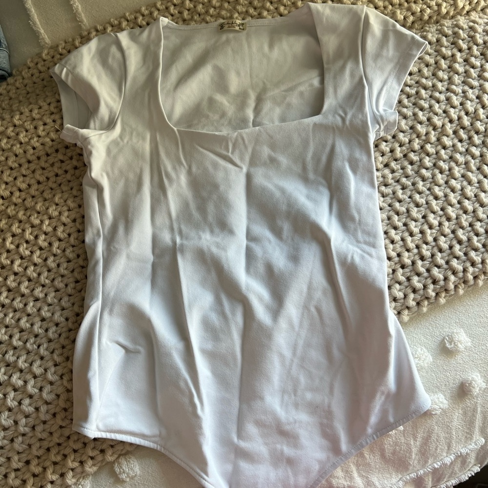 Free people square neck body suit